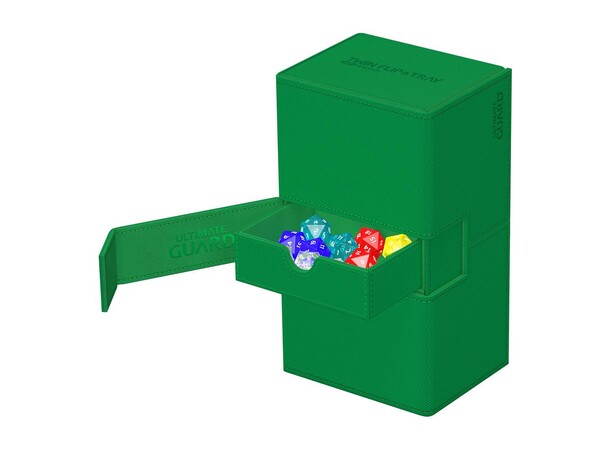 Twin Flip N Tray 200+ Grønn Ultimate Guard - Monocolor 