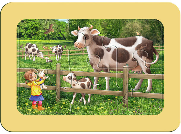 Utforska gården Pussel 3x6 bitar Ravensburger My First Puzzles 