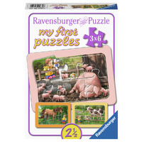 Utforska gården Pussel 3x6 bitar Ravensburger My First Puzzles