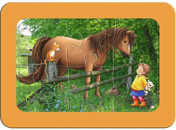 Utforska gården Pussel 3x6 bitar Ravensburger My First Puzzles 