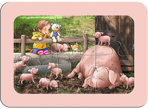 Utforska gården Pussel 3x6 bitar Ravensburger My First Puzzles 