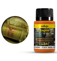 Vallejo Engine Diesel Stains - 40ml Weathering Effects - Acrylic