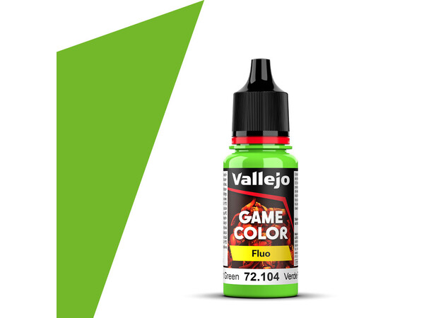 Vallejo Game Color Fluorescent Green 18ml - Fluo 