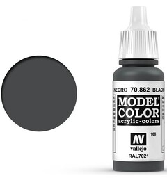 Vallejo Model Color Black Grey 17ml Tilsvarer 4752AP|4785AP|4795AP|4861AP