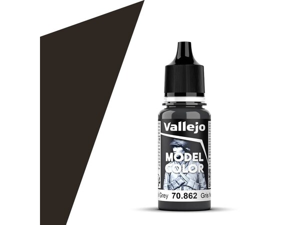 Vallejo Model Color Black Grey 17ml Tilsvarer 4752AP|4785AP|4795AP|4861AP 