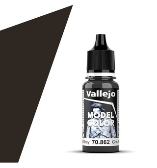 Vallejo Model Color Black Grey 17ml Tilsvarer 4752AP|4785AP|4795AP|4861AP
