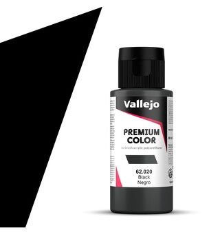Vallejo Premium Basic Black 60ml Premium Airbrush Color