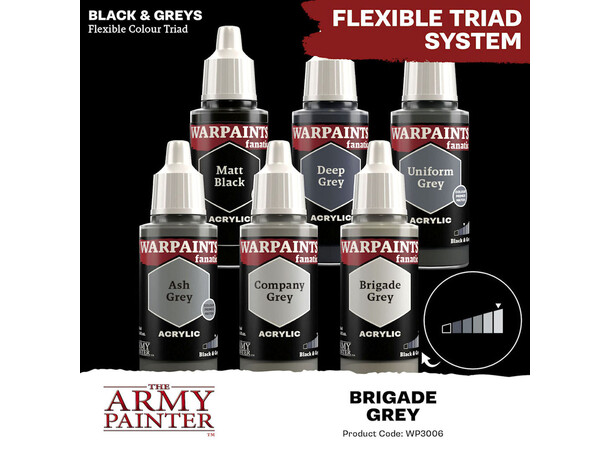 Warpaints Fanatic Brigade Grey Army Painter