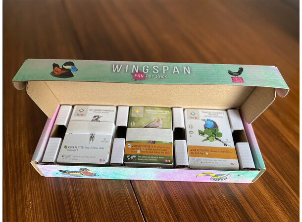 Wingspan Fan Art Cards - Engelsk Utvidelse til Wingspan 
