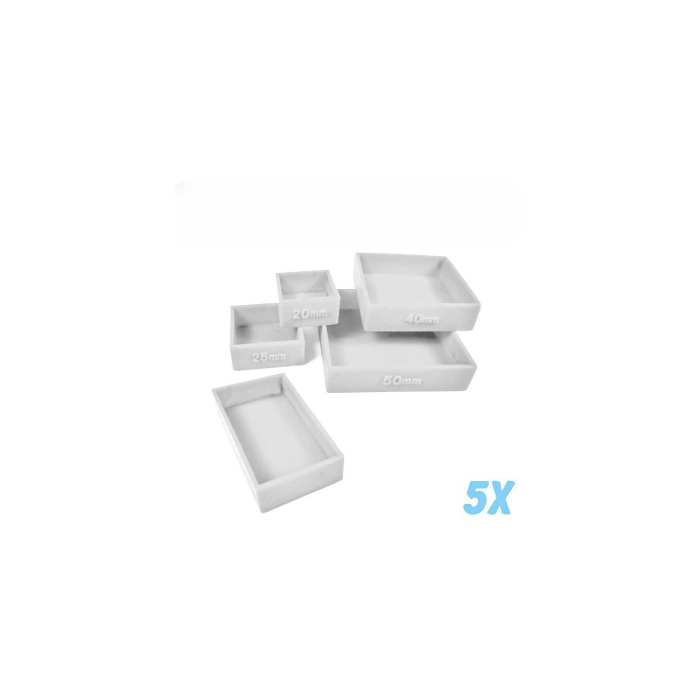 Bases Containment Moulds Square x5 Green Stuff World