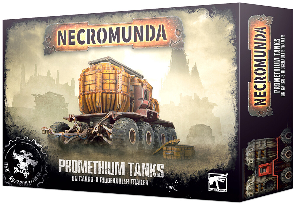 Necromunda Promethium Tanks On Cargo 8 Ridgehauler Trailer