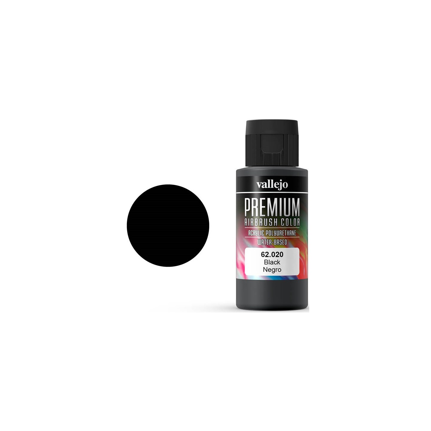 Vallejo Premium Basic Black 60ml Premium Airbrush Color