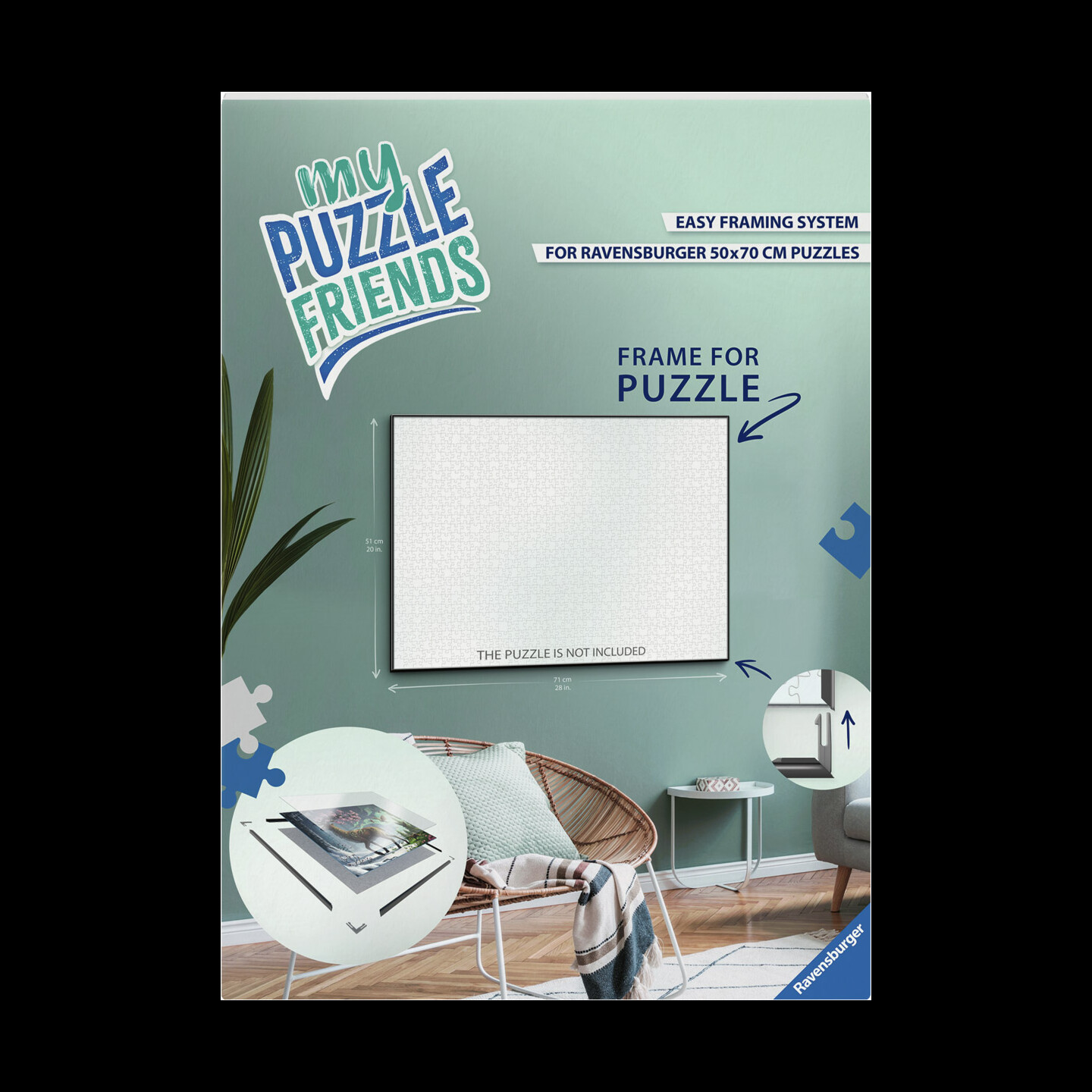Puslespill Ramme 1000 biter 50x70 cm Ravensburger