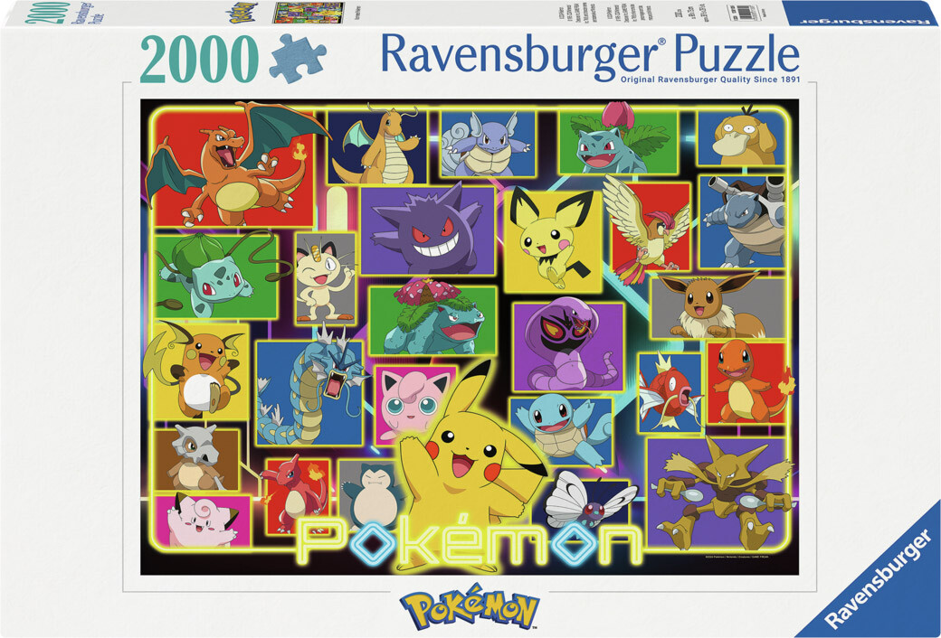 Illuminated Pokemon 2000 biter Puslespill - Ravensburger Puzzle