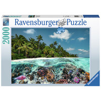 A Dive in the Maldives 2000 biter Puslespill - Ravensburger Puzzle