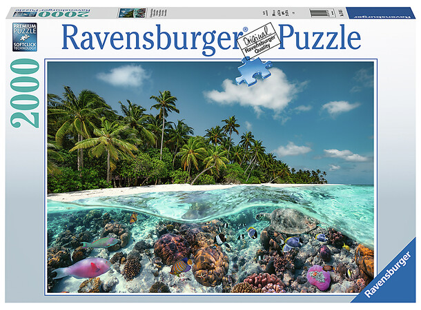 A Dive in the Maldives 2000 biter Puslespill - Ravensburger Puzzle