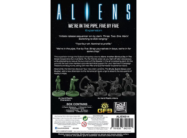 Aliens Were in the Pipe Five by Five Exp Expansion Aliens Another Glorious Day 