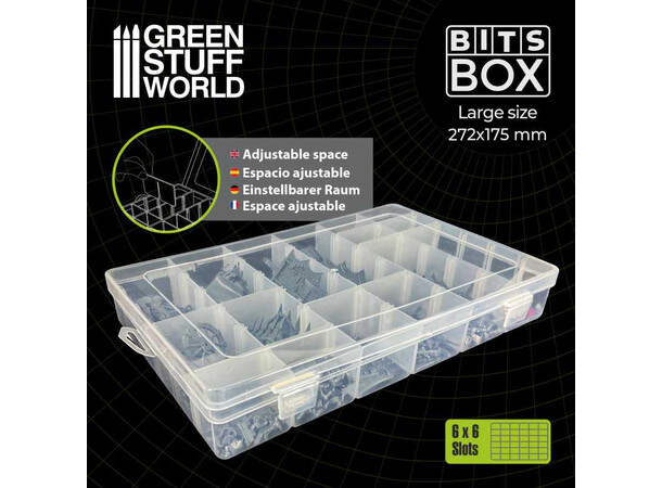 Bit Box Oppbevaringsboks - Large Green Stuff World 