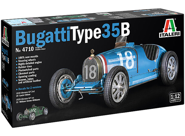 Bugatti Type 35B Italeri 1:12 Byggesett