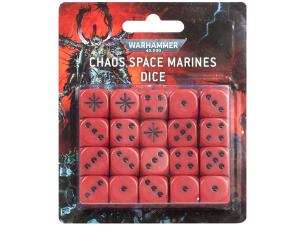 Chaos Space Marines Dice Set Warhammer 40K