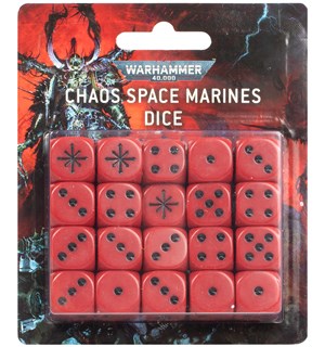Chaos Space Marines Dice Set Warhammer 40K 
