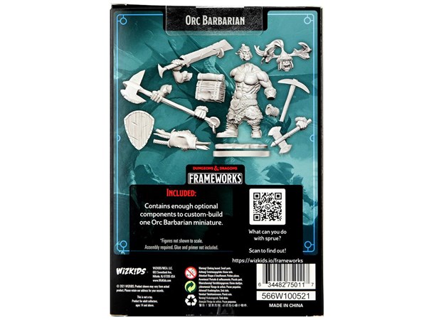 D&D Figur Frameworks Orc Barbarian Male