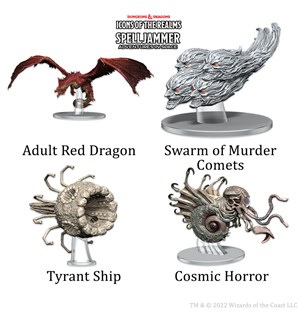 D&D Figur Icons Threats from the Cosmos Spelljammer Ship Scale 