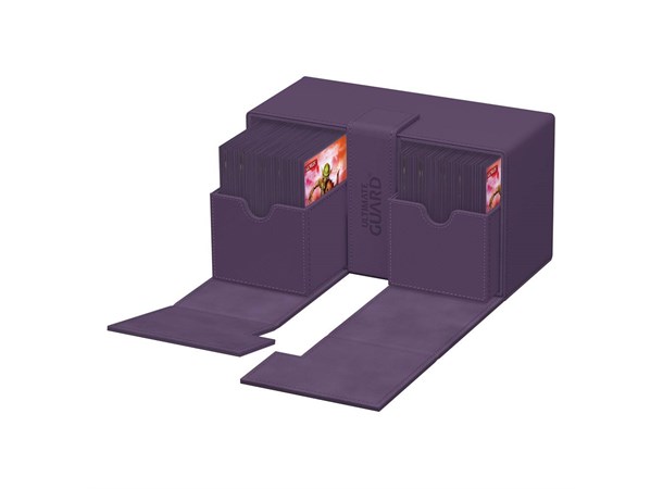 Deck Box Twin Flip Monocolor 200+ Lilla Ultimate Guard Flip n Tray XenoSkin