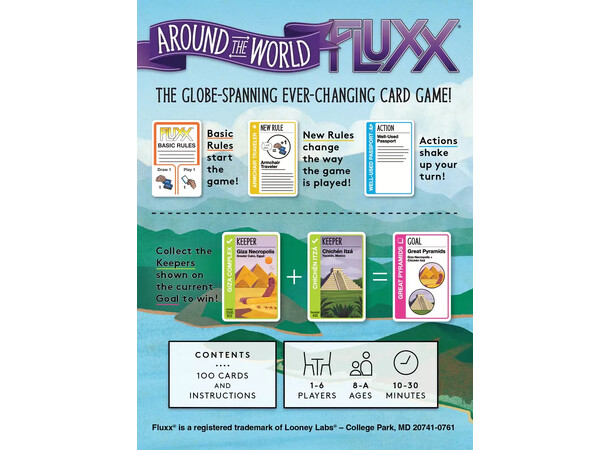 Fluxx Around the World Kortspel 