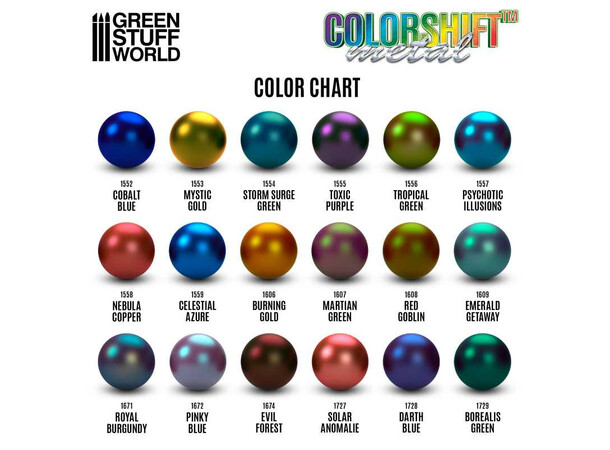 GSW Colorshift Metal Borealis Green Green Stuff World Chameleon Paints 17ml