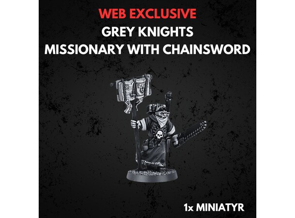 Grey Knights Missionary with Chainsword Warhammer 40K