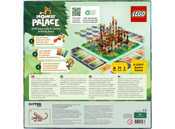 LEGO Monkey Palace Brettspill Norske regler 