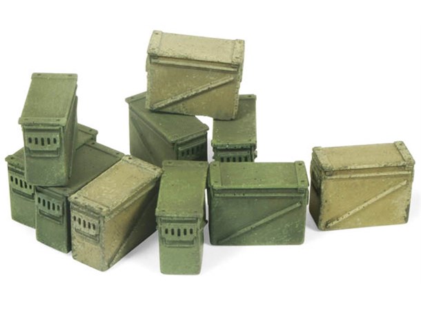 Large Ammo Boxes 12,7 mm - 10 stk Vallejo Scenics