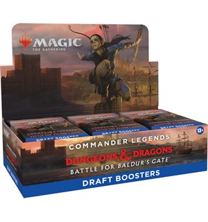Magic Battle Baldurs Gate Draft Display Commander Legends D&D - 24 boosterpakker 