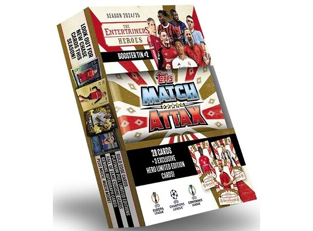 Match Attax 24/25 Pocket Tin #2 The Entertainers Heroes 