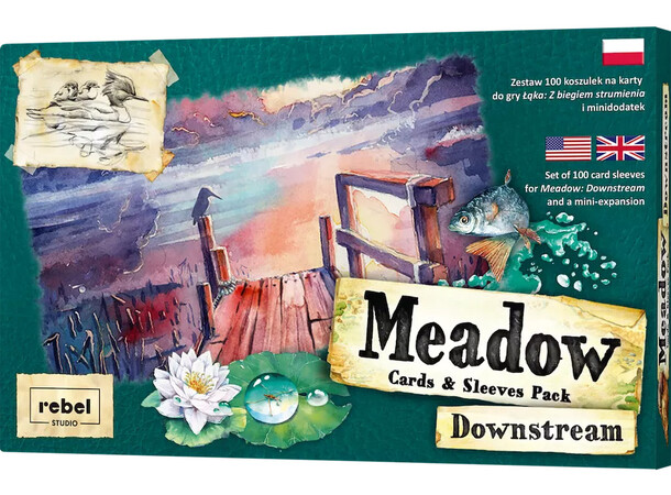 Meadow Downstream Cards & Sleeves Pack Expansion + Kortskydd till Downstream 