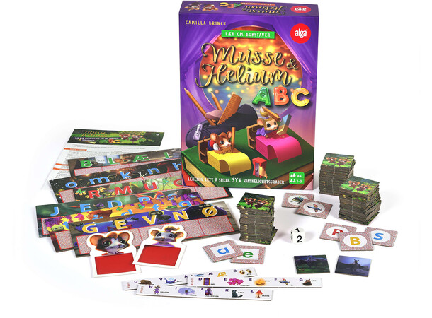 Musse & Helium ABC Kortspill Norsk utgave 