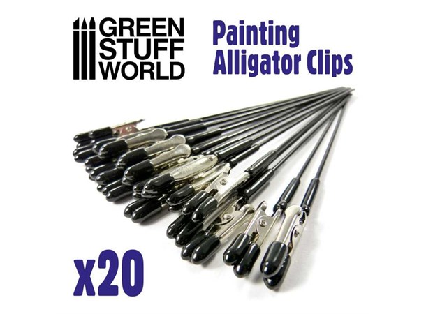 Painting Alligator Clips - 20 stk Green Stuff World