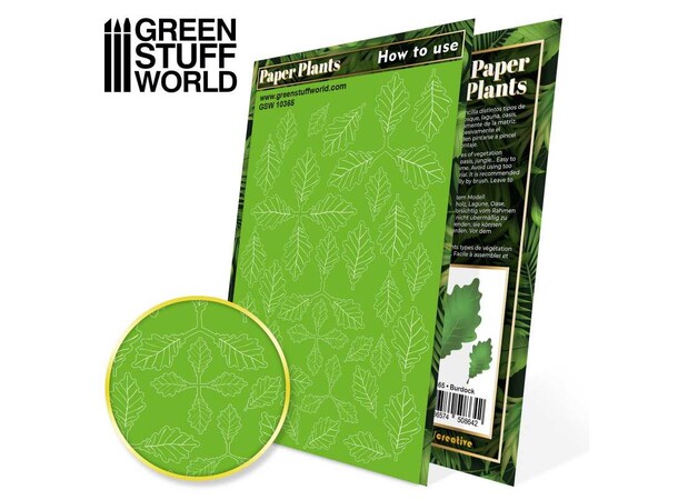 Paper Plants - Burdock (14 stk) Green Stuff World