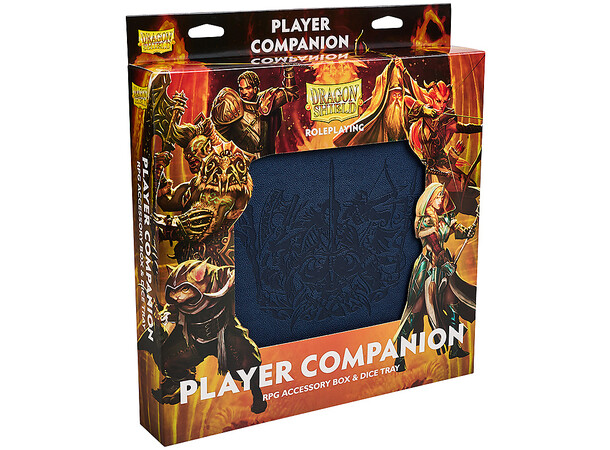 RPG Player Companion - Midnight Blue Dragon Shield Roleplaying
