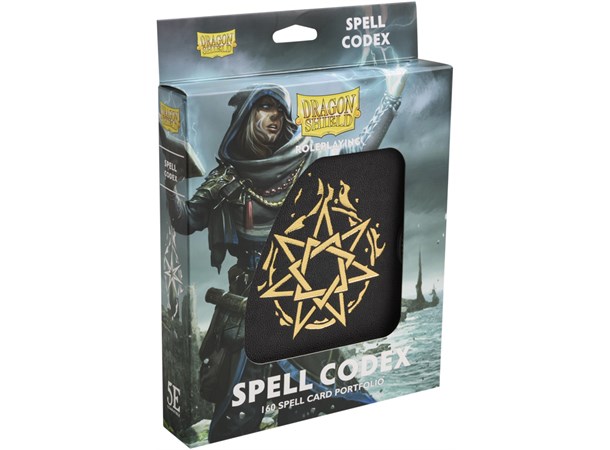 RPG Spell Codex Portfolio Iron Grey Dragon Shield Roleplaying 