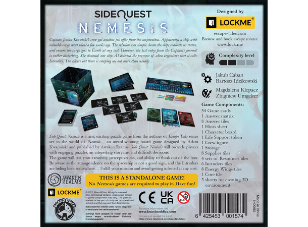 Side Quest Nemesis Brädspel 