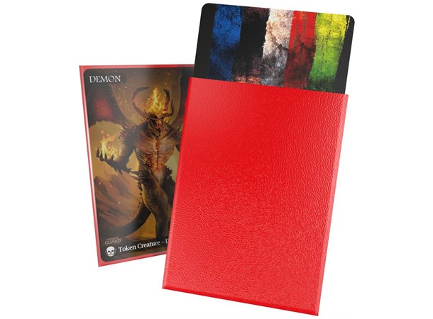 Sleeves Cortex Rød MATTE x100 - 66x91 Ultimate Guard Standard Size 