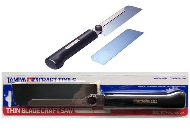 Tamiya Thin Blade Craft Saw Hobbysåg med 0,25 mm tunn klinga 