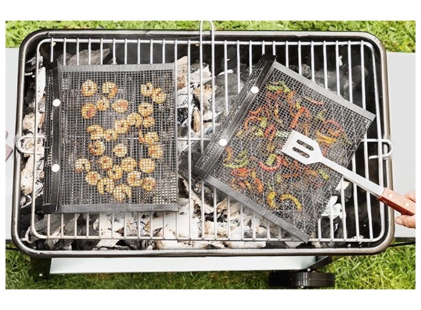 Teflon grillpåsar 2st - 24x28cm Perfekt för grönsaker och mindre föremål 