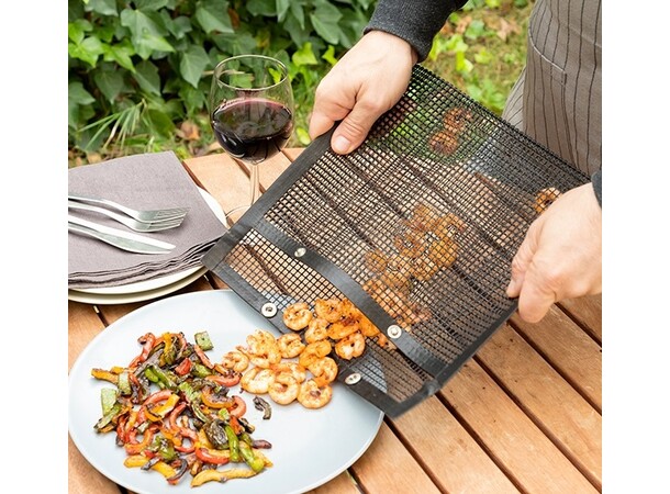 Teflon grillpåsar 2st - 24x28cm Perfekt för grönsaker och mindre föremål 