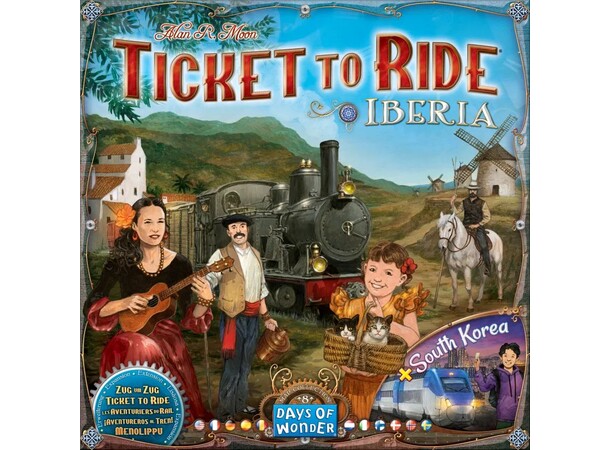 Ticket to Ride Map Coll 8 Iberia/Korea Utvidelse til Ticket to Ride