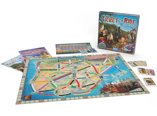 Ticket to Ride Map Coll 8 Iberia/Korea Utvidelse til Ticket to Ride 