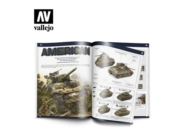 Vallejo Colours of War (Bok) WWII / WWIII Miniatures - 140 sider 