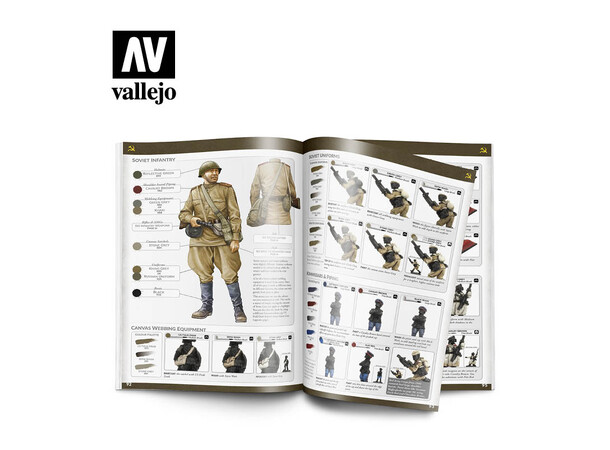 Vallejo Colours of War (Bok) WWII / WWIII Miniatures - 140 sider 
